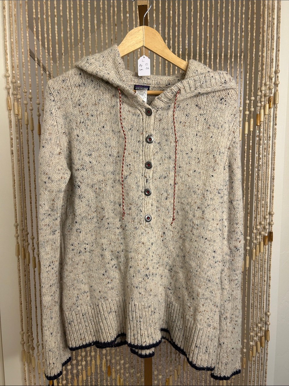 Patagonia Worn Wear Ranchito Hoodie in Speckled Color Size L